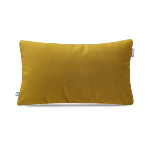 Horčicovožltá obliečka na vankúš Mumla Velour, 30 × 50 cm