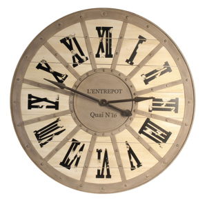 Nástenné hodiny Antic Line Quai, ⌀ 93 cm