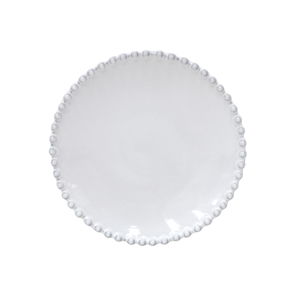 Biely kameninový tanier na pečivo Costa Nova Pearl, ⌀ 17 cm