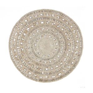 Jutový okrúhly koberec Eco Rugs Orfelia, ⌀ 120 cm