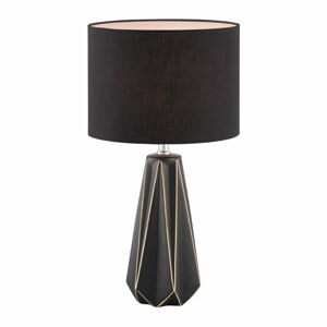 Čierna stolová lampa Fischer & Honsel Mono