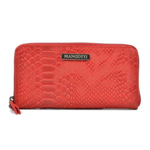 Červená kožená peňaženka Mangotti Bags Zuna