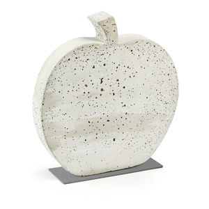 Biela cementová dekorácia La Forma Sens Apple, 37 x 40 cm
