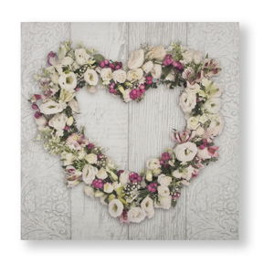 Nástenný obraz Graham & Brown Floral Heart, 50 x 50 cm