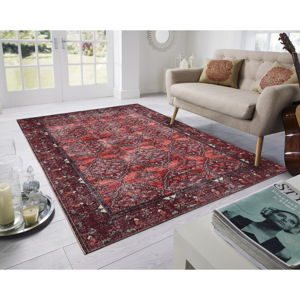 Červený koberec Floorita Bosforo, 200 × 290 cm