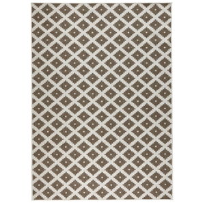 Hnedý vzorovaný obojstranný koberec Bougari Nizza, 160 × 230 cm