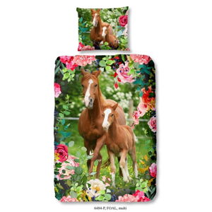 Detské bavlnené obliečky na jednolôžko Good Morning Foal, 140 × 200 cm