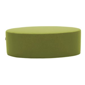 Zelený puf Softline Bon-Bon Felt Melange Lime, dĺžka 100 cm