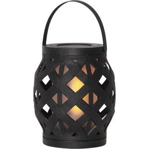 Čierny lampáš Best Season Flame Lantern, 14 x 16 cm