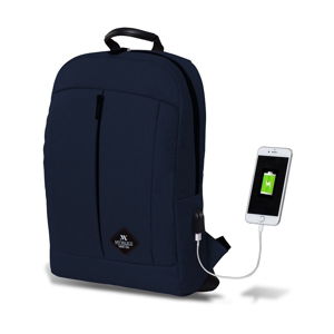 Tmavomodrý batoh s USB portom My Valice GALAXY Smart Bag