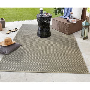 Sivý vonkajší koberec Floorita Pallino Grey, 130 × 190 cm