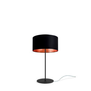 Čierno-medená stolová lampa Sotto Luce MIKA M 1T