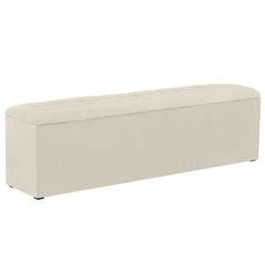 Krémová leňoška s úložným priestorom Windsor & Co Sofas Nova, 200 × 47 cm