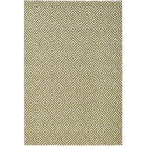 Zelený vonkajší koberec NORTHRUGS Karo, 160 × 230 cm
