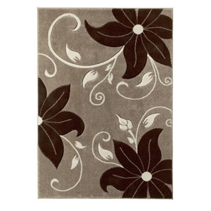 Béžovo-hnedý koberec Think Rugs Verona, 80 × 150 cm