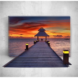Nástenný 3D obraz Mosticx Sunset Dock, 40 × 60 cm