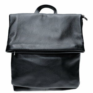 Čierny kožený batoh Isabella Rhea