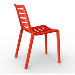 Sada 2 záhradných stoličiek v červenej farbe Resol Slatka