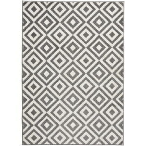 Sivo-biely koberec Think Rugs Matrix Grey White, 160 × 220 cm