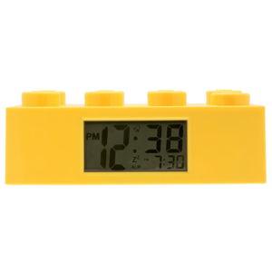 Žlté hodiny s budíkom LEGO® Brick