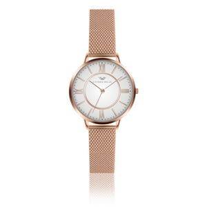 Dámske hodinky s remienkom z antikoro ocele v ružovozlatej farbe Victoria Walls Jane