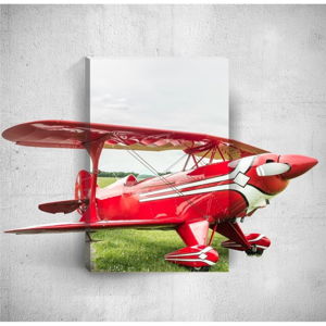 Nástenný 3D obraz Mosticx Red Plane, 40 × 60 cm