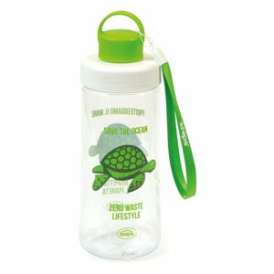 Zelená fľaša na vodu Snips Turtle, 500 ml