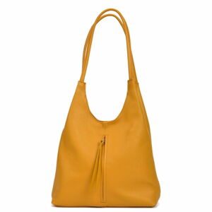 Žltá kožená kabelka Isabella Rhea