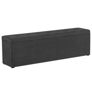 Tmavosivá leňoška s úložným priestorom Windsor & Co Sofas Astro, 160 × 47 cm