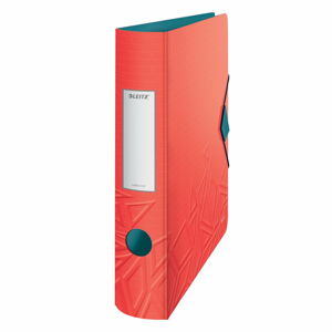 Červený mobilný zaraďovač Leitz, šírka 65 mm