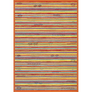 Oranžový obojstranný koberec Narma Liiva Multi, 80 × 250 cm