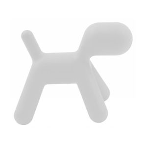 Biela detská stolička v tvare psa Magis Puppy, výška 45 cm