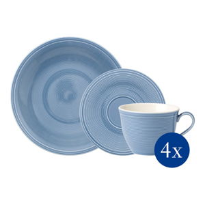 12-dielný modrý porcelánový set riad na kávu Like by Villeroy & Boch Group