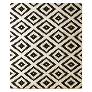 Čierny koberec Hanse Home Hamleti Diamond, 80 × 150 cm
