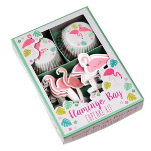 Set na zdobenie cupcakes Rex London Flamingo Bay