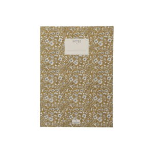 Zápisník A Simple Mess Nynne Golden Yellow, 25 × 18 cm