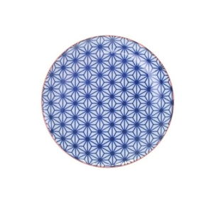 Malý modrý porcelánový tanier Tokyo Design Studio Star, ⌀ 16 cm