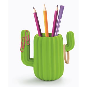 Zelený stojan na ceruzky Just Mustard Cactus