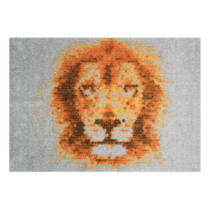 Sivá rohožka Mint Rugs StateMat King Of Animals 50 × 75 cm