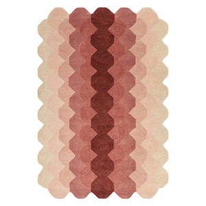 Ružový vlnený koberec 120x170 cm Hive – Asiatic Carpets