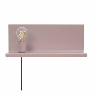 Ružové nástenné svietidlo s poličkou Homemania Decor Shelfie2