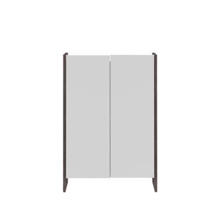 Biela kúpeľňová skrinka so sivým korpusom TemaHome Biarritz, výška 89,5 cm