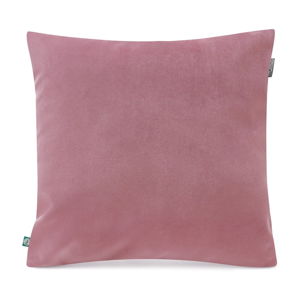 Ružová obliečka na vankúš so zamatovým povrchom Mumla Velvet, 45 x 45 cm