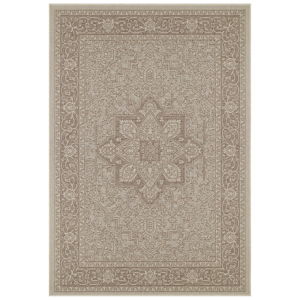 Hnedo-béžový vonkajší koberec NORTHRUGS Anjara, 200 x 290 cm