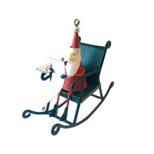 Vianočná závesná ozdoba G-Bork Santa in Rocking Chair