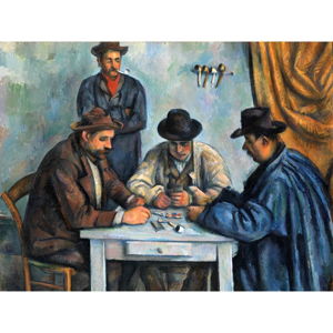Reprodukcia obrazu Paul Cézanne - The Card Players, 80 × 60 cm