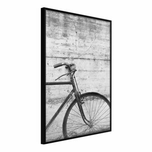 Plagát v ráme Artgeist Bicycle Leaning Against the Wall, 20 x 30 cm