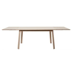 Prídavná doska na jedálenský stôl z bieleho dubového dreva Unique Furniture Vivara