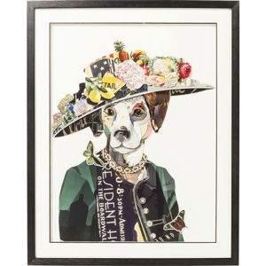 Obraz Kare Design Art Lady Dog, 72 × 90 cm