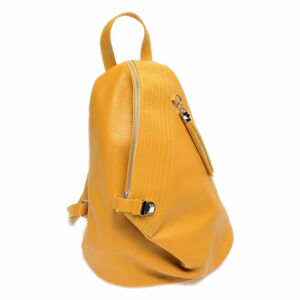 Žltý kožený batoh Isabella Rhea